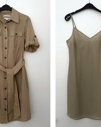 Abito a camicia BANANA REPUBLIC cotone XS/S sabbia