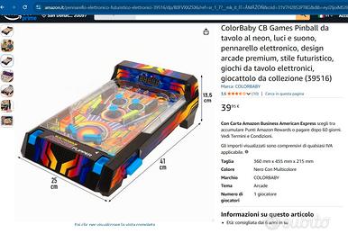 Flipper / Pinball Elettronico da Tavolo