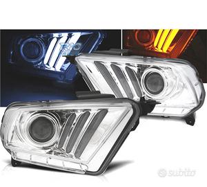 FARI FORD MUSTANG 10-14 A LED DINAMICI CROMATI