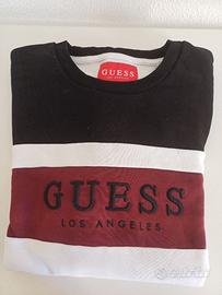 Felpa uomo Guess taglia L bianca