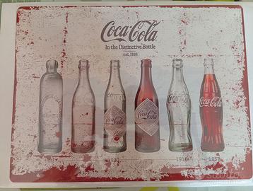 targa della coca cola in alluminio