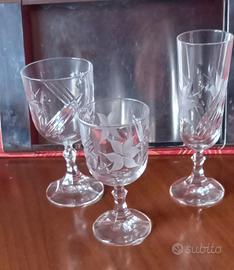 Bicchieri cristallo 