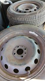 4 gomme estive con cerchi acciaio 195 65 15 4x98