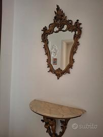 Consolle con specchio vintage
