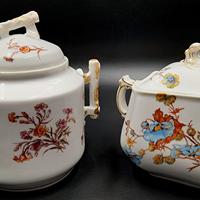 Set di due grandi zuccheriere di Limoges Francia