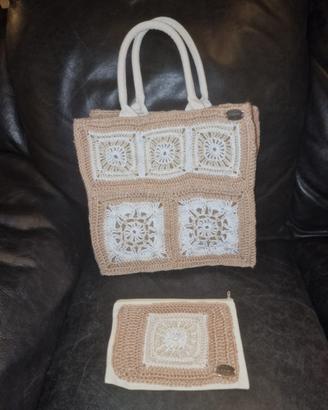 Borsa GRANNY juta in lana
