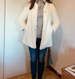 Pelliccia sintetica bianca stradivarius