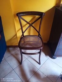 4 sedie cross in legno.