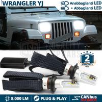 Lampadine LED H4 per Fari JEEP WRANGLER YJ 6500K
