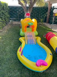 Gonfiabile piscina con canestro