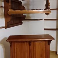 Angolo bar legno massiccio stile Rustico/Taverna
