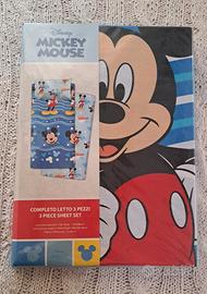 Completo letto 1 posto Mickey mouse disney