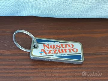 Portachiavi Birra Nastro Azzurro Vintage in Metall