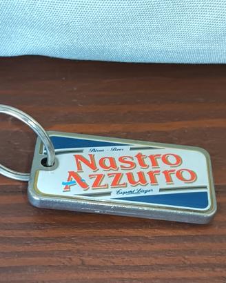 Portachiavi Birra Nastro Azzurro Vintage in Metall