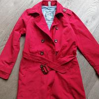 Trench color rosso taglia S 