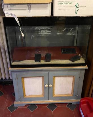 Acquario completo di mobile e filtri