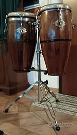 Latin Percussion coppia Conga Brasiliane e staffa