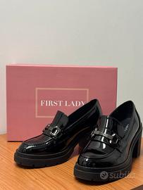 Mocassini neri First Lady n. 36