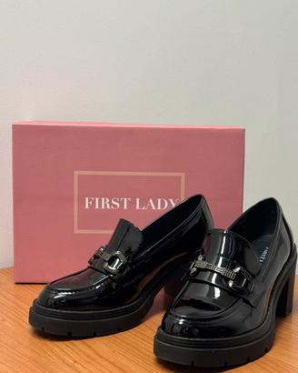 Mocassini neri First Lady n. 36