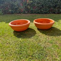 Coppia vasi tondi in vetroresina