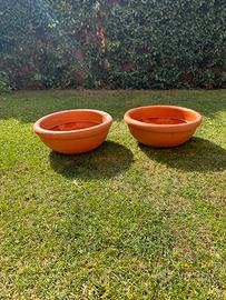 Coppia vasi tondi in vetroresina