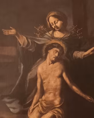 Dipinto Madonna Addolorata  XVIII Sec. con perizia