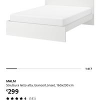 Letto Malm ikea + reti