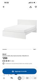 Letto Malm ikea + reti