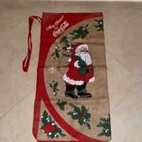 COCA COLA SACCO DI NATALE JUTA BIFACCIALE VINTAGE