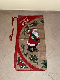 COCA COLA SACCO DI NATALE JUTA BIFACCIALE VINTAGE