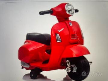Vespa piaggio mini moto elettrica 6 volt rossa