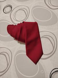 cravatta uomo rosso scuro 