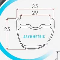 Ruota carbonio mtb 29