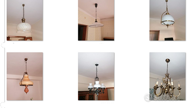 lampadari vendibili separatamente