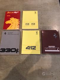 Libretti uso e manutenzione originali Ferrari.