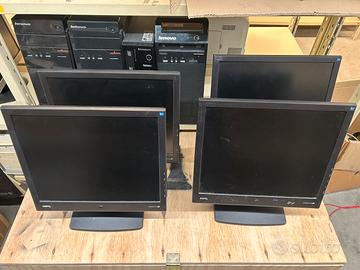 Lotto 9 monitor LCD Samsung e Benq VGA/DVI