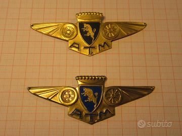 Coppia Fregi Metallici ATM Torino