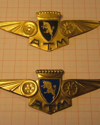 Coppia Fregi Metallici ATM Torino