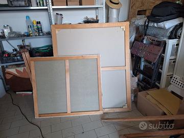 2 Tele Vergini da Pittura (90x80 cm e 200x100 cm)