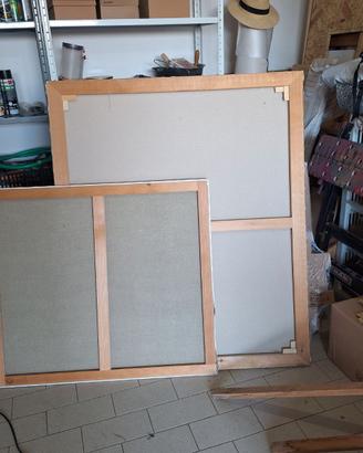 2 Tele Vergini da Pittura (90x80 cm e 200x100 cm)