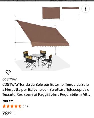 Tende da sole senza fori