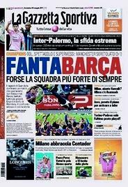 Gazzetta dello Sport Barcellona Champions 2011