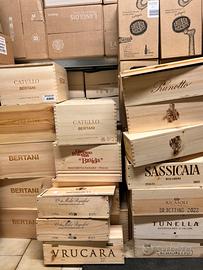 Cassette legno di vino ( vuote )
