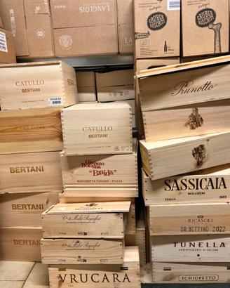 Cassette legno di vino ( vuote )