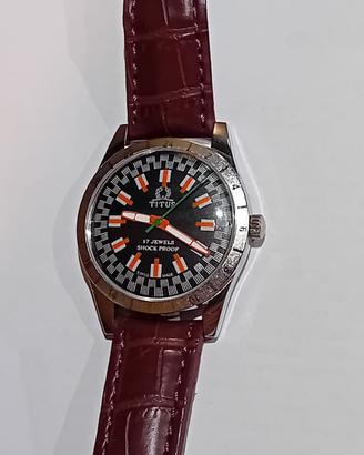 orologio con movimento meccanico manuale TITUS 06-