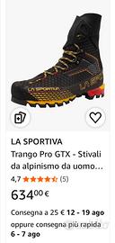 Scarponi alpinismo nuovi