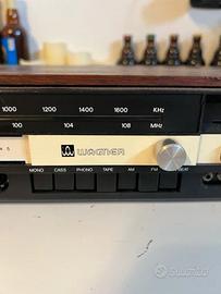Sintoamplificatore radio + cassette vintage Wagner
