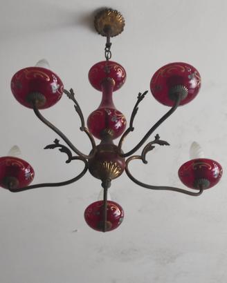 Lampadario in vetro