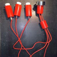 Lampadario Rosso 3 Luci