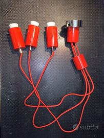 Lampadario Rosso 3 Luci